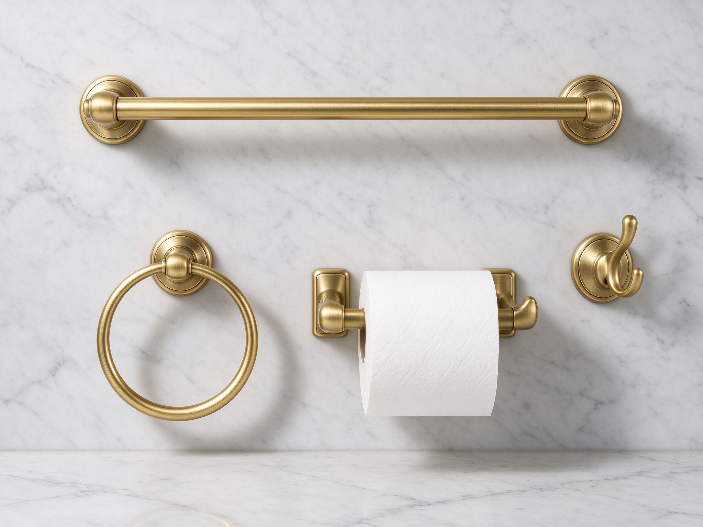 Bathroom hardware supplier China — brass towel bar and accessories